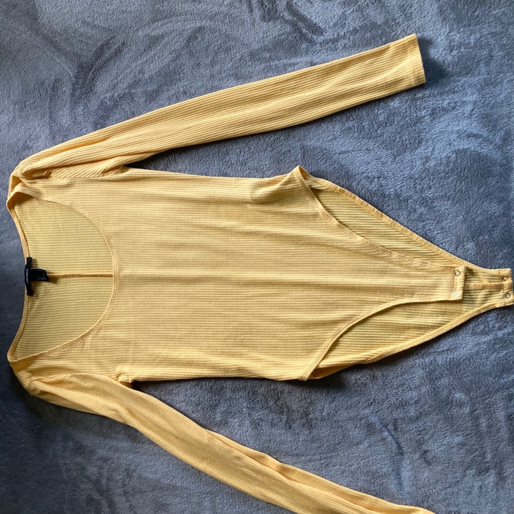 Yellow body suit